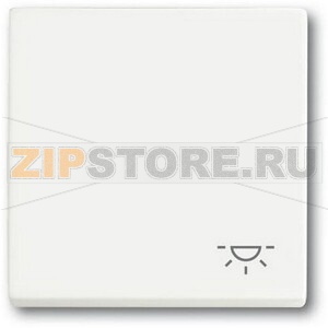 Клавиша выключателя c символом "Свет", белый бархат ABB 2CKA001751A3192 