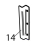 Front filter guide Fagor AD-120