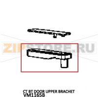 Ct Bt door upper brachet Unox XB 695