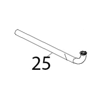 Tubo scarico inox, Ø: 30x1.5 Unox XB 403