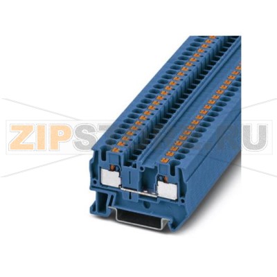 Проходные клеммы Phoenix Contact PIT 4 BU Тип подключения: Зажимы Push-in, Сечение: 0,2 мм² - 6 мм², AWG: 24 - 10, Ширина: 6,2 мм, Цвет: синий, Тип монтажа: NS 35/7,5, NS 35/15.Минимальный заказ: 50 шт.Упаковка: 50 шт.