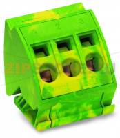 Клеммы шины с заземлением; для шин (10 x 3) мм; 3-пол.; 16 мм?; CAGE CLAMP®; 16,00 mm?; зеленые-желто Wago 812-110