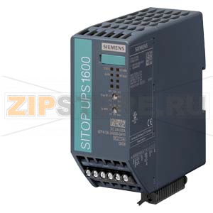 SITOP UPS1600 20A БЛОК БЕСПЕРЕБОЙНОГО ЭЛЕКТРОПИТАНИЯ ВХОД: DC 24 V ВЫХОД: DC 24 V/20 A Siemens 6EP4136-3AB00-0AY0 