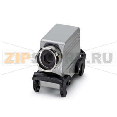 Корпус с кабельным сальником Phoenix Contact HC-HV 10/16-TMQ-76/M1PG21S с двумя защелками, высота 76 мм, с резьбовым соединением, 1x Pg21, боковое подключение кабеля.Минимальный заказ: 10 шт.Упаковка: 10 шт.