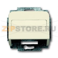 Накладка с суппортом для коммуникационных разъёмов и цоколей, слоновая кость ABB 2CKA001724A1002