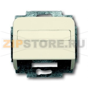 Накладка с суппортом для коммуникационных разъёмов и цоколей, слоновая кость ABB 2CKA001724A1002 