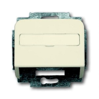 Накладка с суппортом для коммуникационных разъёмов и цоколей, слоновая кость ABB 2CKA001724A1002