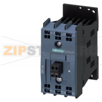 3-фазный полупроводниковый контактор 3RF3 AC53 5.2A 40 град. С, 48-600V, / 24V DC управление по 2-м фазам мгновенная коммутация, пружинные клеммы Siemens 3RF3405-2BB06