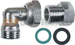 FITTING SET WITH GASKET 1/2 MF 