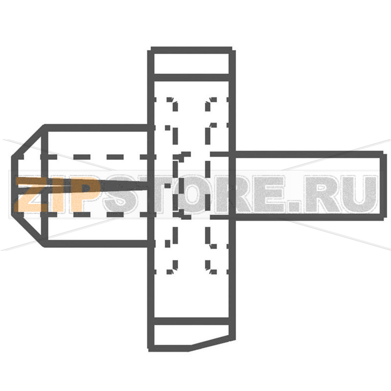 Стяжка кабельная, соединительная, желтая, 1 шт Panduit KIMS-H500-C4 