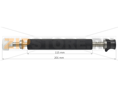 Резиновый ролик TSC MH340T Вал (валик, ролик) резиновый в комплекте с шестерней и подшипниками для принтера​ ​​​TSC MH340TЗапчасть на деталировке под номером: 2Название запчасти TSC на английском языке: Platen roller assembly MH340T.