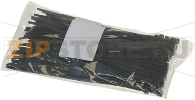 ЗАЖИМ ЧЕРНЫЙ 4.8X200 ММ - 100 ШТУК 