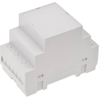Корпус на DIN-рейку 53x90x65 мм, материал: ABS-V0, серый, 1 шт TRU Components TC-7910772