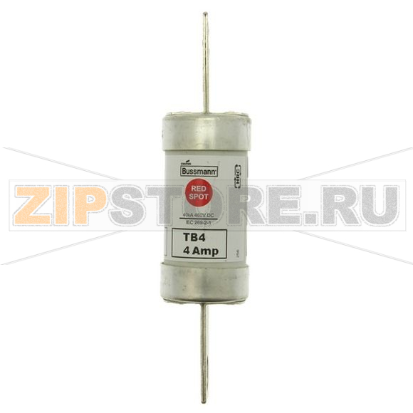 Предохранитель, 4 A, AC 660 В, DC 460 В, 80 кА, BS88, 27 * 112 мм, gL/gG, BS Eaton 4A 660V AC/460 