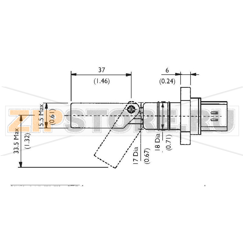 Переключатель поплавковый 24 В/DC, 1 А, IP65, 1 шт TE Connectivity LCS-02 