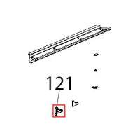 Cerniera inf. alluminio vetro Unox XBC 905
