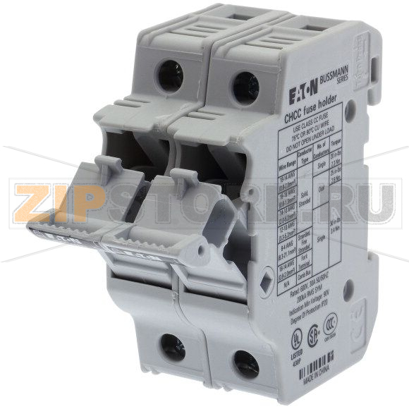 Держатель предохранителя, 30 A, AC 600 В, 10x38 мм, CC, 2P, UL Eaton 2Pole 30A 600V MFH For 10X38 