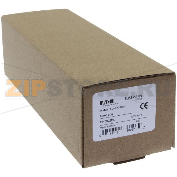 Держатель предохранителя, 30 A, AC 600 В, 10x38 мм, CC, 2P, UL Eaton 2Pole 30A 600V MFH For 10X38 