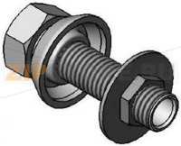 UK INLET FLANGE ASSEMBLY, DECK MOUNT STY