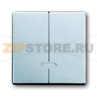 Клавиша для двухканального светорегулятора, серебристый алюминий ABB 2CKA006599A2914