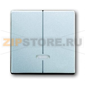 Клавиша для двухканального светорегулятора, серебристый алюминий ABB 2CKA006599A2914 