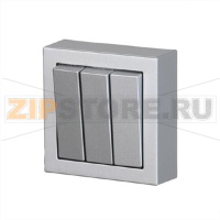 Выключатель трехклавишный, монтаж: накладной, алюминий ABB 2TKA00001851