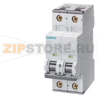 АВТОМАТИЧЕСКИЙ ВЫКЛЮЧАТЕЛЬ УНИВЕРС. DC 440V AC /400V 10KA, 2-ПОЛ., B, 32A ДЛЯ Ж/Д ПРИМЕНЕНИЙ Siemens 5SY5232-6KK11