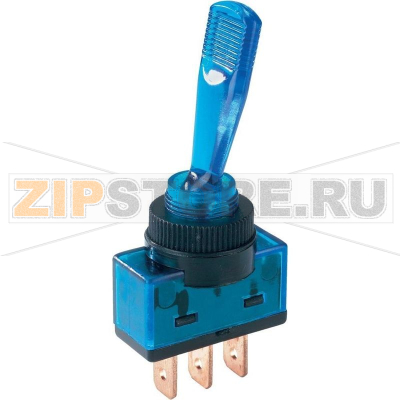Тумблер автомобильный 12 В/DC, 20 А, 1 x выкл/вкл, синий, 1 шт SCI ASW-13D 20 