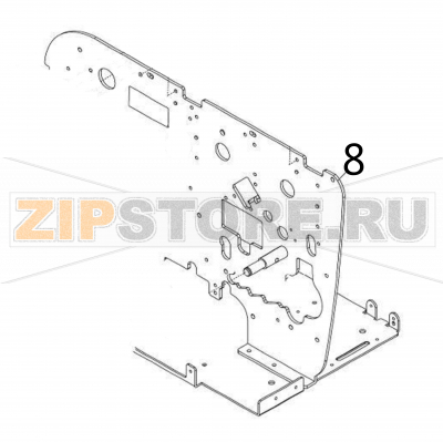 Center frame set Sato DR308e Center frame set Sato DR308eЗапчасть на деталировке под номером: 8Название запчасти на английском языке: Center frame set Sato DR308e.
