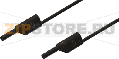 Провод тестовый 1 м, 10 A, 1000 В/AC/DC, черный Hirschmann 975696700 