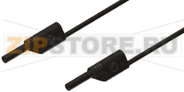 Провод тестовый 1 м, 10 A, 1000 В/AC/DC, черный Hirschmann 975696700 