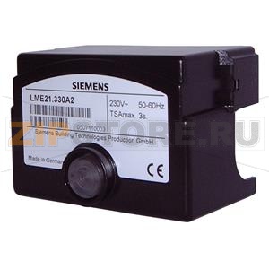 Автомат горения, 1-ступенчатый, ионный, t1 = 20 с, TSA = 3 с, до 120 кВт, AC230В Siemens LME11.230C2 