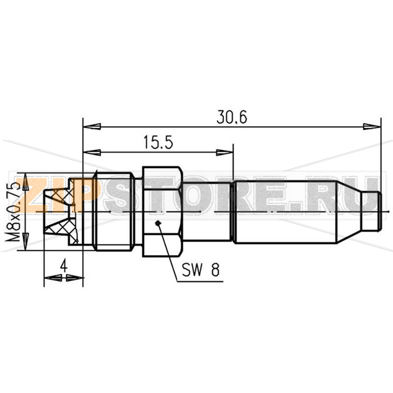 Разъем FME, 50 Ом, 1 шт Telegärtner J01701A0008 