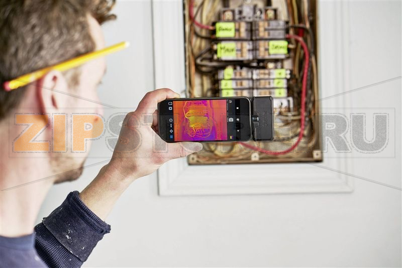 Тепловизор, от -20 до 400°C, 160x120 пикселей, 8.7 Гц FLIR ONE PRO Android USB C 