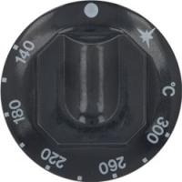 MANOPOLA NERA ø 70 mm 140-300°C