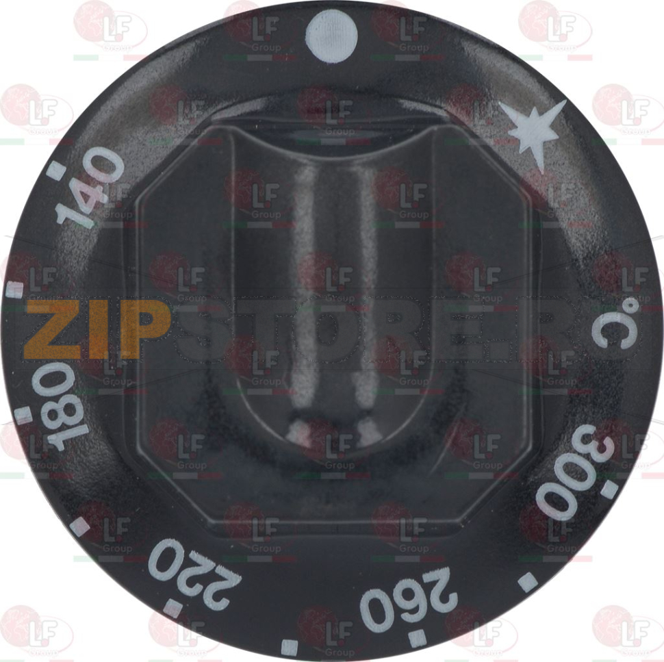 MANOPOLA NERA ø 70 mm 140-300°C 