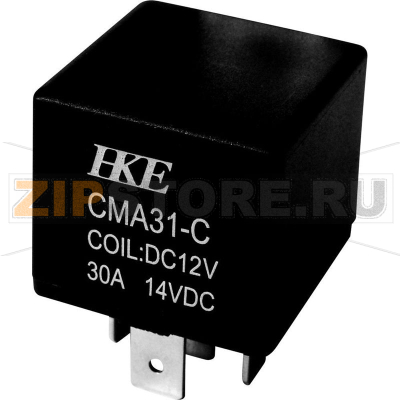 Реле автомобильное 12 В/DC, 30 А, 1 шт HKE CMA31-12V-C-NS 