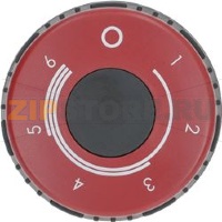 KNOB BLACK-RED ø 75 mm 0-6