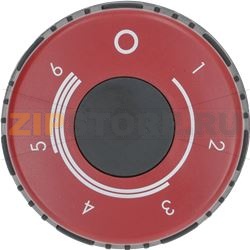 KNOB BLACK-RED ø 75 mm 0-6 