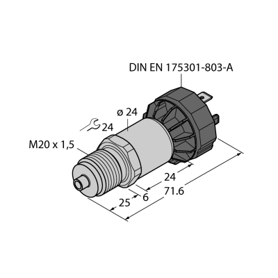 Датчик давления Turck PT2.5R-1020-I2-DA91/X 