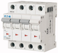 Выключатель автоматический 1А, кривая откл. D, 3N полюс, откл. способ. 10 кА Eaton PL7-D1/3N