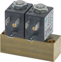 БЛОК ИЗ ДВУХ ЭЛЕКТРОМАГНИТНЫХ КЛАПАНОВ ODE Ø 1/8" 220В