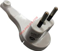 FICHE MALE 2P 6A EXTRA PLATE