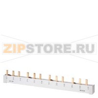 ШИНА ШТИФТОВОГО ТИПА БЕЗОПАСНАЯ ДЛЯ ПРИКОСНОВЕНИЯ 16КВ.ММ 3X1-ФАЗ.+HS L=214ММ С КОНЦЕВЫМИ ЗАГЛУШКАМИ Siemens 5ST3715