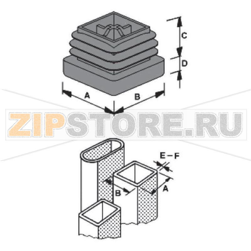 Заглушка, полиэтилен, черная, 1 шт PB Fastener 056 0600 699 03 
