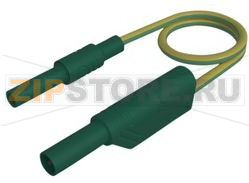 Провод тестовый 0.25 м, зеленый, желтый Hirschmann MAL S WS-B 25/2,5 GREEN YELLOW 