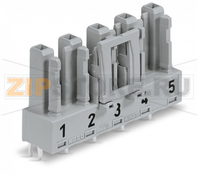 Розетка для печатных плат; прямые; 5-пол.; Код. B; серые Wago 770-845/064-000 Protected against mismating and maintenance-freePush-in CAGE CLAMP® spring pressure connection technology allows solid conductors to be simply pushed into a unit.Two wire connections per pole for loops or bridgesAdditional variable coding is possible.Components can be clearly printed on and color-coded to meet custom requirements....