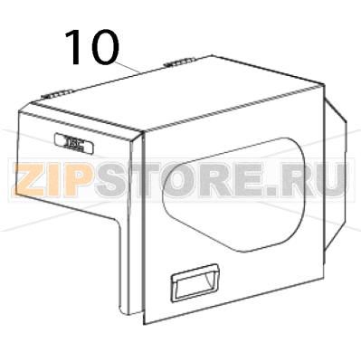 Top right side cover TSC TTP-2610MT Top right side cover TSC TTP-2610MTЗапчасть на деталировке под номером: 10