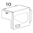 Top right side cover TSC TTP-2610MT