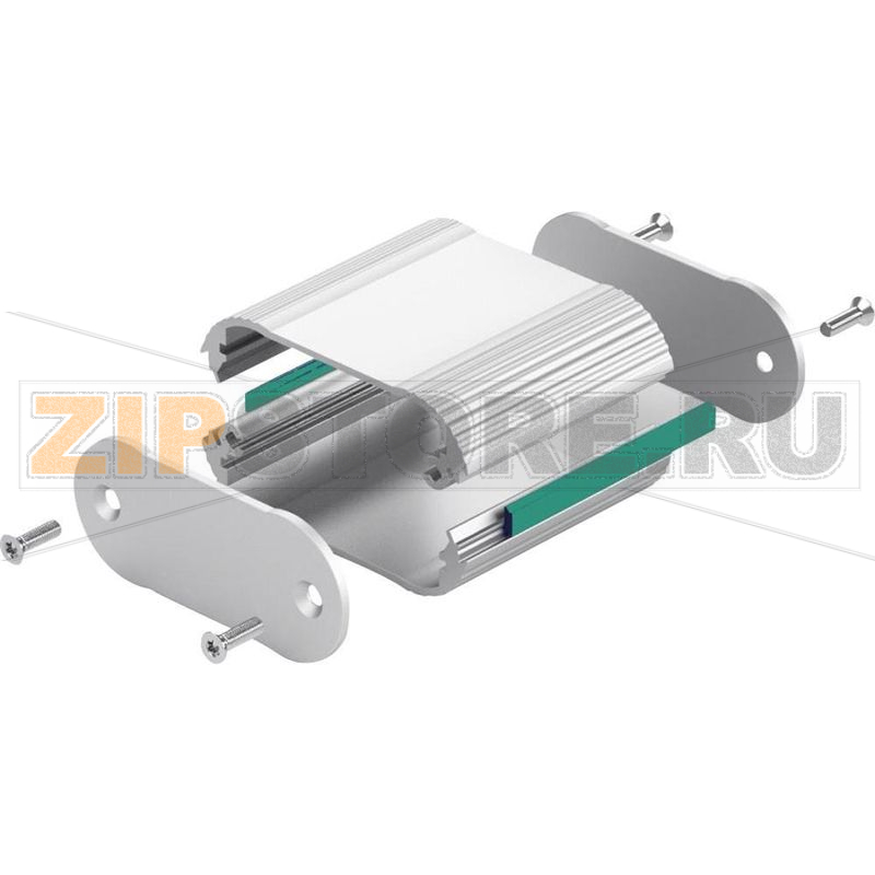 Корпус 100x61.3x26 мм, алюминиевый, черный, 1 шт Fischer Elektronik TON 61 26 100 SA TB 